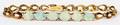 14KT YELLOW GOLD  6CT OPAL LINK BRACELET