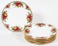 ROYAL ALBERT OLD COUNTRY ROSES LUNCHEON PLATES