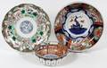 JAPANESE IMARI PORCELAIN BOWLS  PLATE 19TH C