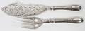 ALBERT COLES COIN SILVER FISH SET NEW YORK C 1850
