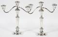 GORHAM STERLING THREELIGHT CANDELABRA PAIR