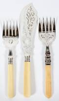 ENGLISH ELECTROPLATE SILVER FISH SERVING UTENSILS