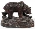 R SCOTT AMERICAN BRONZE GRIZZLY BEAR 1988