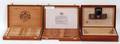 MAHOGANY CIGAR BOXES AND HUMIDOR 23 PCS