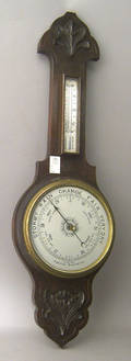 English oak barometer