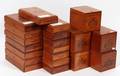 MAHOGANY MACANUDO CIGAR BOXES LATE 20TH C 20 PCS