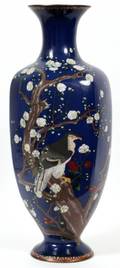 JAPANESE CLOISONNE VASE 19THC