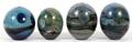 JOHN LEWIS GLASS PAPERWEIGHTS 4 PCS