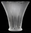LALIQUE EPIS FROSTED GLASS VASE