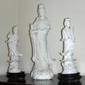 CHINESE PORCELAIN GUANYIN FIGURES THREE