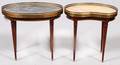 FRENCH LOUIS XVI STYLE MARBLE TOP TABLES 2 PCS