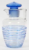 STEUBEN THREADED GLASS COCKTAIL JUG C 1920