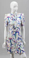 CH BY CAROLINA HERRERA FLORAL SILK DRESS