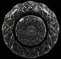 CUT GLASS SERVING PLATE C 1910