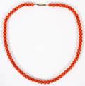 CORAL BEAD NECKLACE