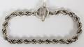 STERLING ROPE STYLE BRACELET W TOGGLE