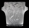 LALIQUE GANYMEDE FROSTED GLASS CHAMPAGNE COOLER