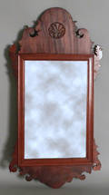 Chippendale mahogany looking glass