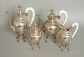 German 800 silver four piece tea service