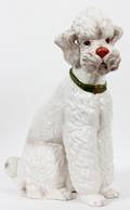 ITALIAN POTTERY SEATED DOG