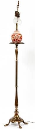 FLOOR LAMP W CHINESE JAR