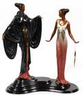 ERTE DOUBLE BRONZE SCULPTURE GROUP 166500