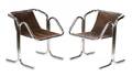 Pair of Arcadia Chrome Chairs by Jerry Johnson