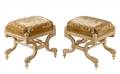 Pair of Louis XVI Style Tapestry Covered Tabourets