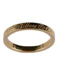 Tiffany Notes Band Ring 18k Yellow Gold