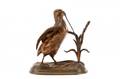 Jules Moigniez Signed Bronze Partridge Sculpture