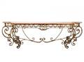 Palatial Marble Top  Iron Console Table