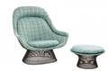 Warren Platner HighBack Lounge Chair  Ottoman