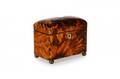Regency Dome Top Tortoise Shell Tea Caddy