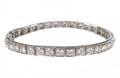 Ladies Platinum  875 Carat Diamond Bracelet