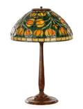 Tiffany Style Tulip Glass  Bronze Table Lamp