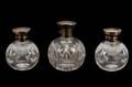 Three 1920s Birmingham Sterling Mounted Perfumes