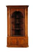 19th C English Gothic Revival Style Corner Cabinet