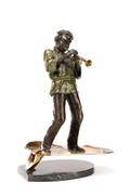 Ed Dwight Bronze Full Figure Jazz Trumpeter