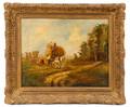 Willem Hamel Wheat Harvest Oil Signed