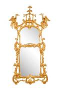 Chinese Chippendale Style Giltwood Mirror 20th C