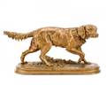 After Pierre Jules Mene Hunting Hound Bronze