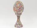 MURANO MILLEFIORI GLASS LAMP AND SHADE