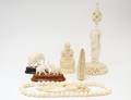 GROUP OF SIX IVORY ARTICLES
