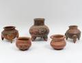GROUP OF FIVE PRECOLUMBIAN STYLE POTTERY VESSELS