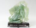 JADE CARVING OF FEMALE FIGURE