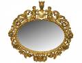 RENAISSANCE STYLE GILT COMPOSITION MIRROR