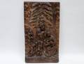 CARVED WOOD BAS RELIEF
