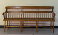 Pine and poplar deacons bench