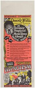 Hypnotism Three Vintage Hypnotism Posters Including