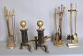 Brass andirons